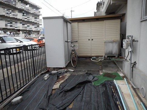 桜井市のお客様より物置の撤去依頼